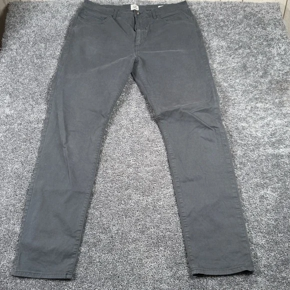 Flint and Tinder Pants Mens 36x34 Gray Tapered Fit Stretch Chino Casual Outdoor - Picture 2 of 11